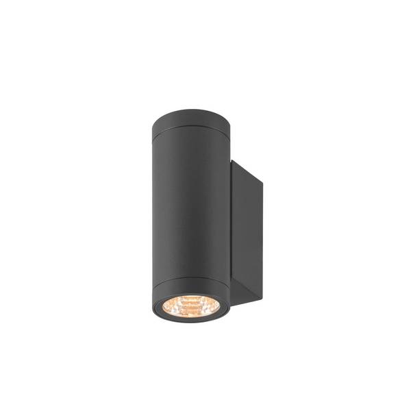 SLV Helia Pro S Up/Down Wandleuchte Aluminium Anthrazit 12W 1400lm - 827 Extra Warmweiß | Außenbe