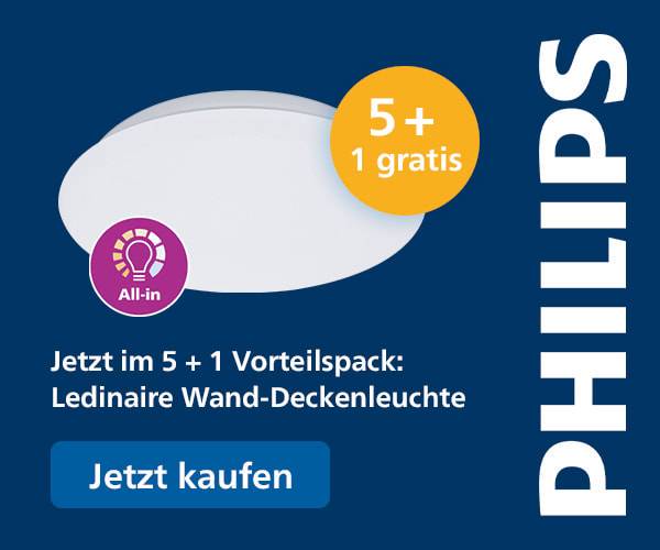 PHI WL060V 11_22S/830_840 PSU D350 5+1 5+1 Promo-Set Ledinaire Wand- u.Decken- l Baumarkt & Garten &