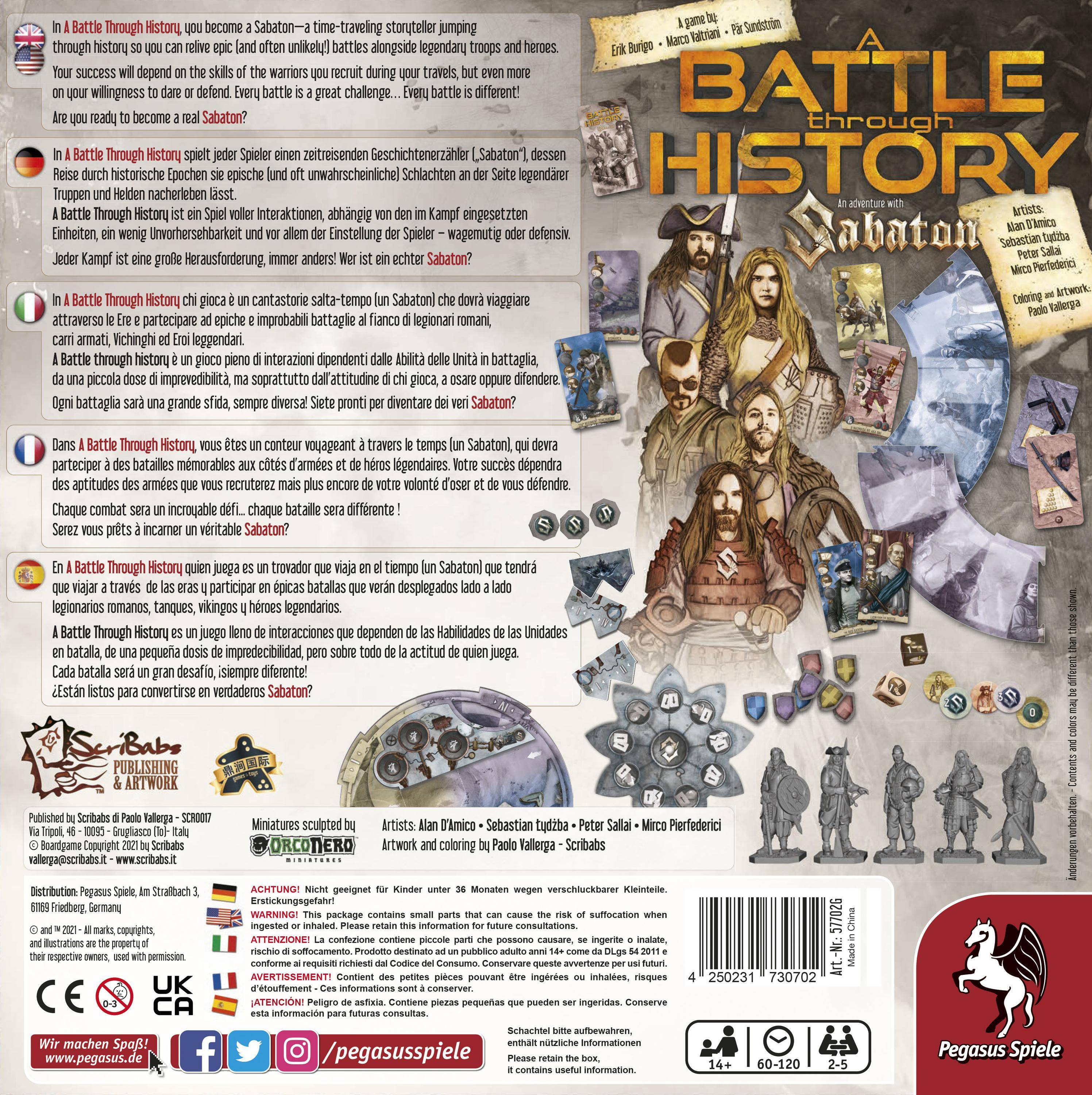 Pegasus Spiele Pegasus A Battle through History, Brettspiel, Strategie, 14 Jahr(e), 60 min-2