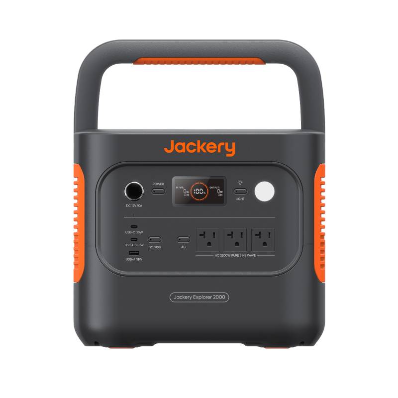 Jackery Explorer 2000 v2, AC, Solar, 2042 Wh, 2200 W, DC 12, AC 230, USB A 5, 230 V, 1,75 h-0