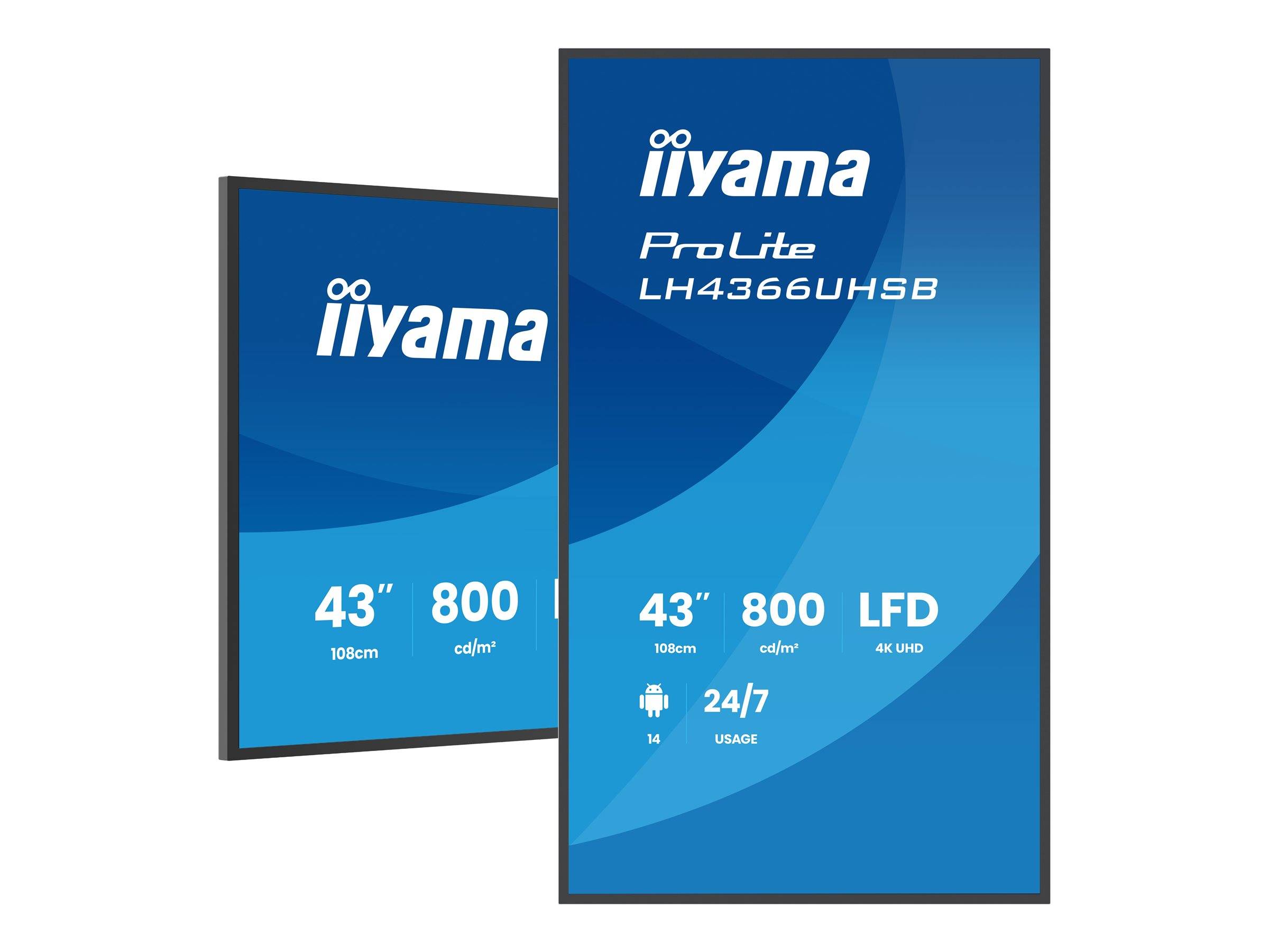 Iiyama ProLite LH4366UHSB-B1AG - 108 cm (42.5")-3
