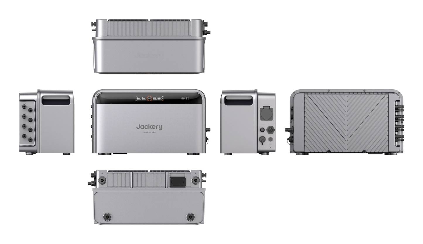 Jovision Jackery SolarVault 3 Pro, AC, Solar, 2520 Wh, 1200 W, 2300 W, 1200 W, Reiner Sinus-2