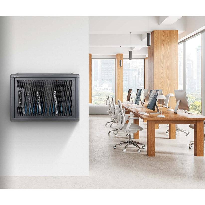 MANHATTAN 12-Port USB-C Desktop Ladeschrank 65W pro Port Multimedia-Technik Ladegerät-3