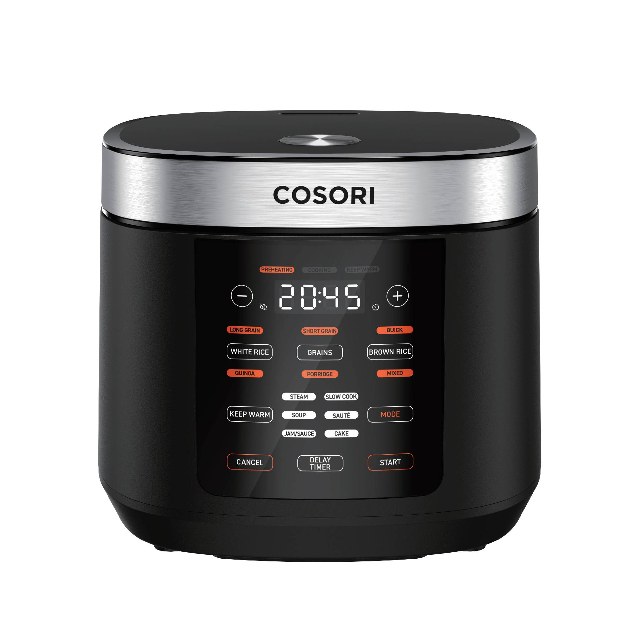 Cosori Multi-Cooker Chef Edition, Schwarz, Silber, 5 l, LED, Berührung, 1 h, 970 W-1