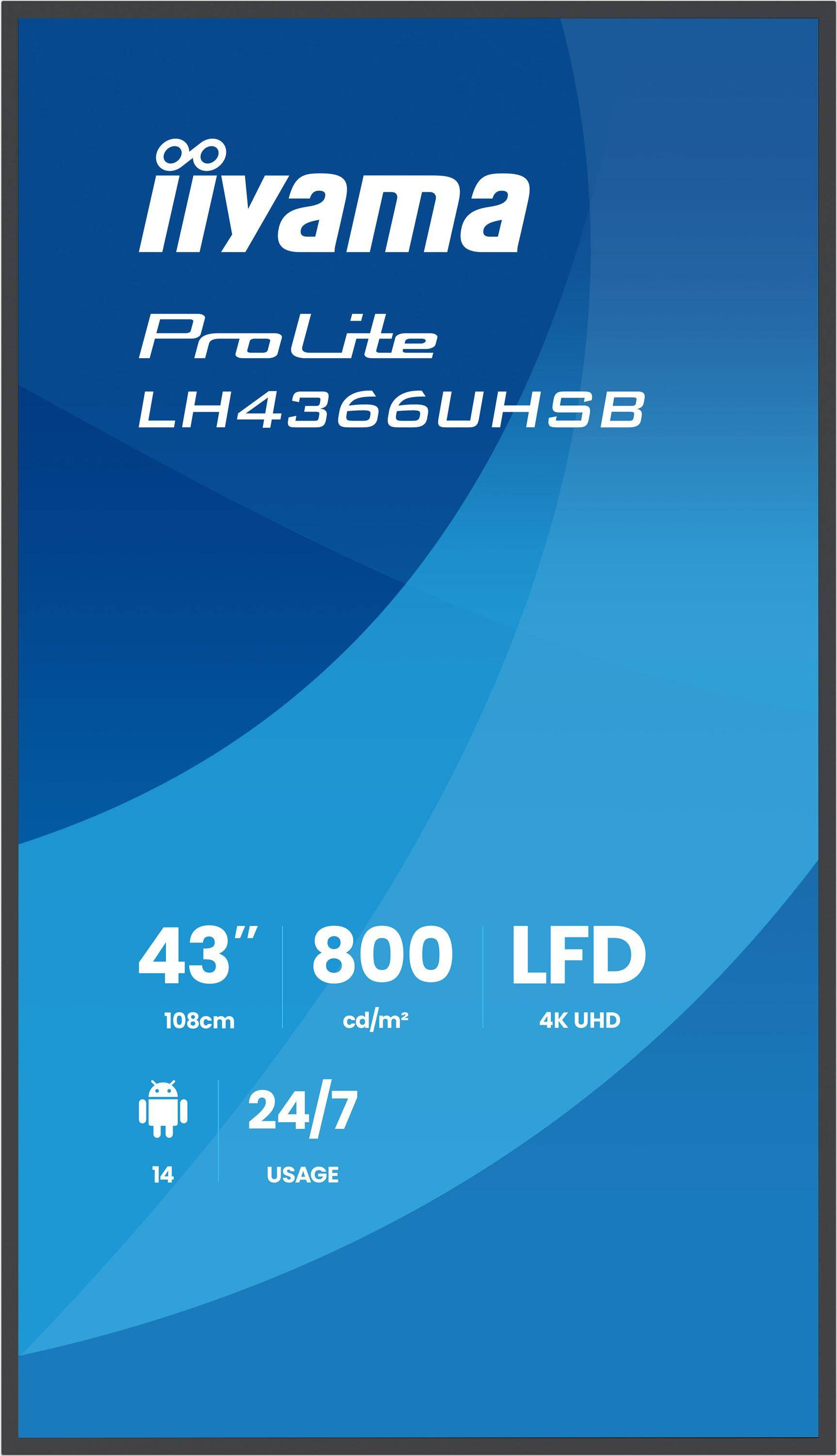 Iiyama ProLite LH4366UHSB-B1AG - 108 cm (42.5")-4
