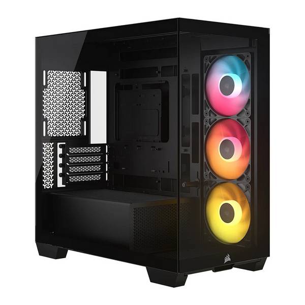 Corsair 2800X RS-R ARGB Micro-ATX Gehäuse Schwarz - Midi/Minitower - ATX - Midi/Minitower - ATX