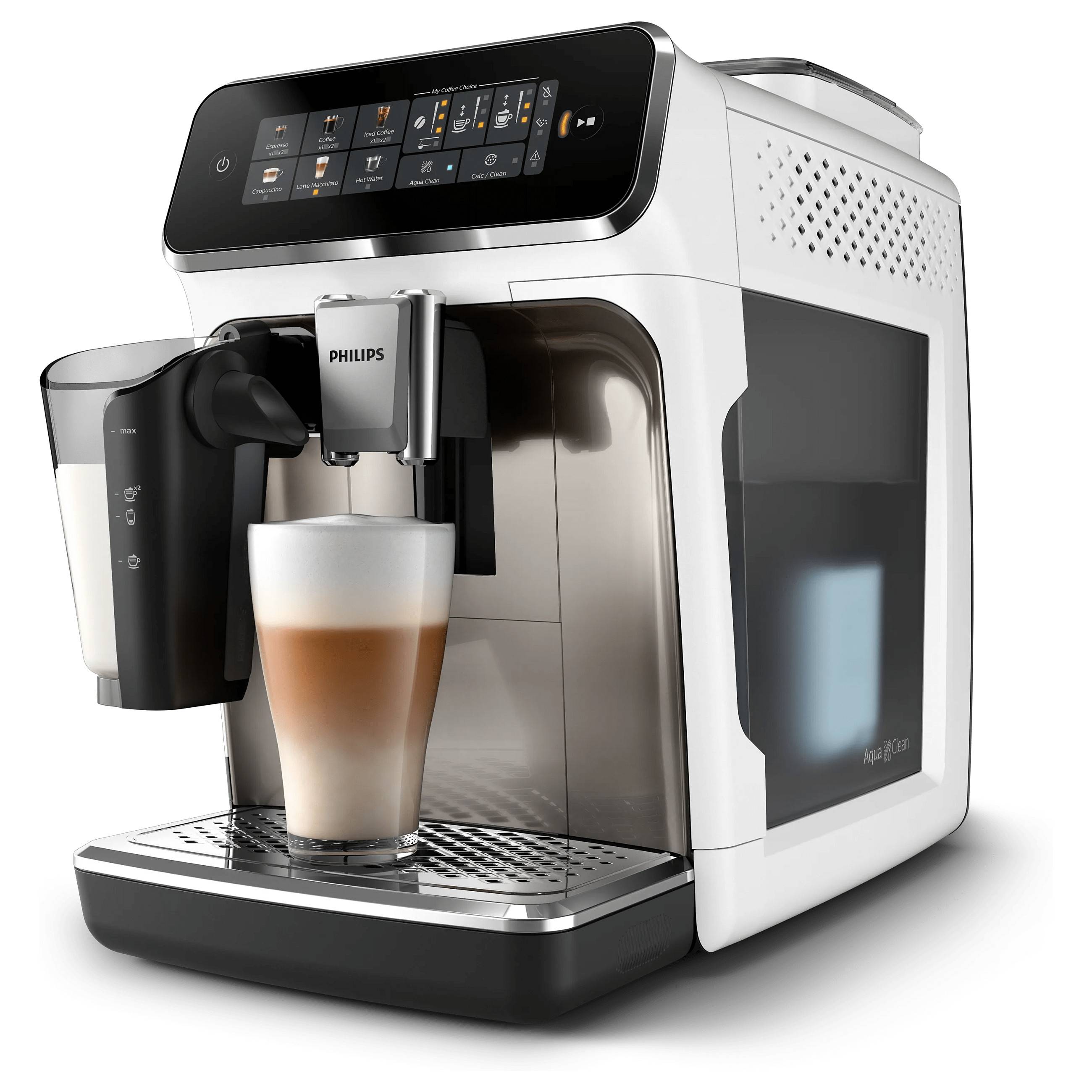 Philips Kaffeevollautomat Series 3300 Weiß EP3343/90. Produkttyp: Espressomaschine Kaffeezubereitungstyp:-0