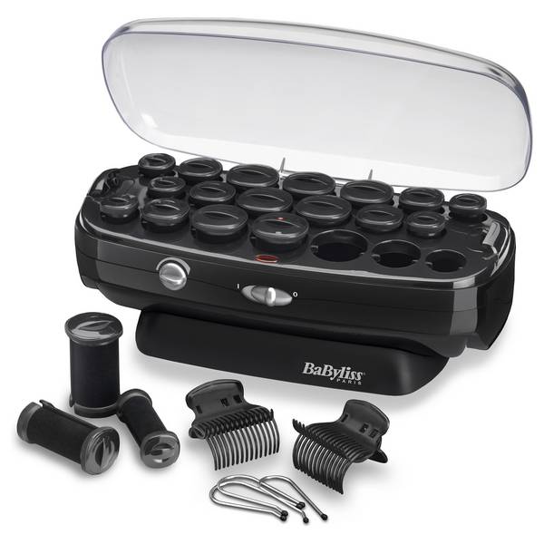 BaByliss Thermo Ceramic Rollers, Haar-Styling-Set, 90 °C, 140 °C, 360 s, Schwarz, Edelstahl, China