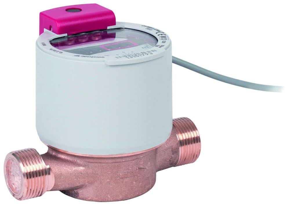 LINJ 85505/85505SEC KNX Secure Warm-Wasserzähler MP Q3 4/DN20/130mm-0