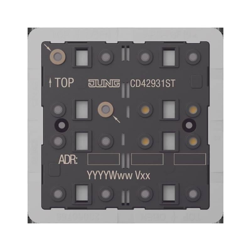 JG CD 4293 1ST KNX Tastsensor-Modul Universal, 3fach, F40, Secure, Serie CD-0