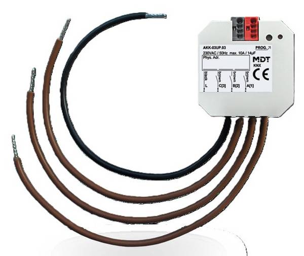 MDT AKK-03UP.03 Schaltaktor 3-fach UP 10A 14µ 2EVG 230VAC Fan coil