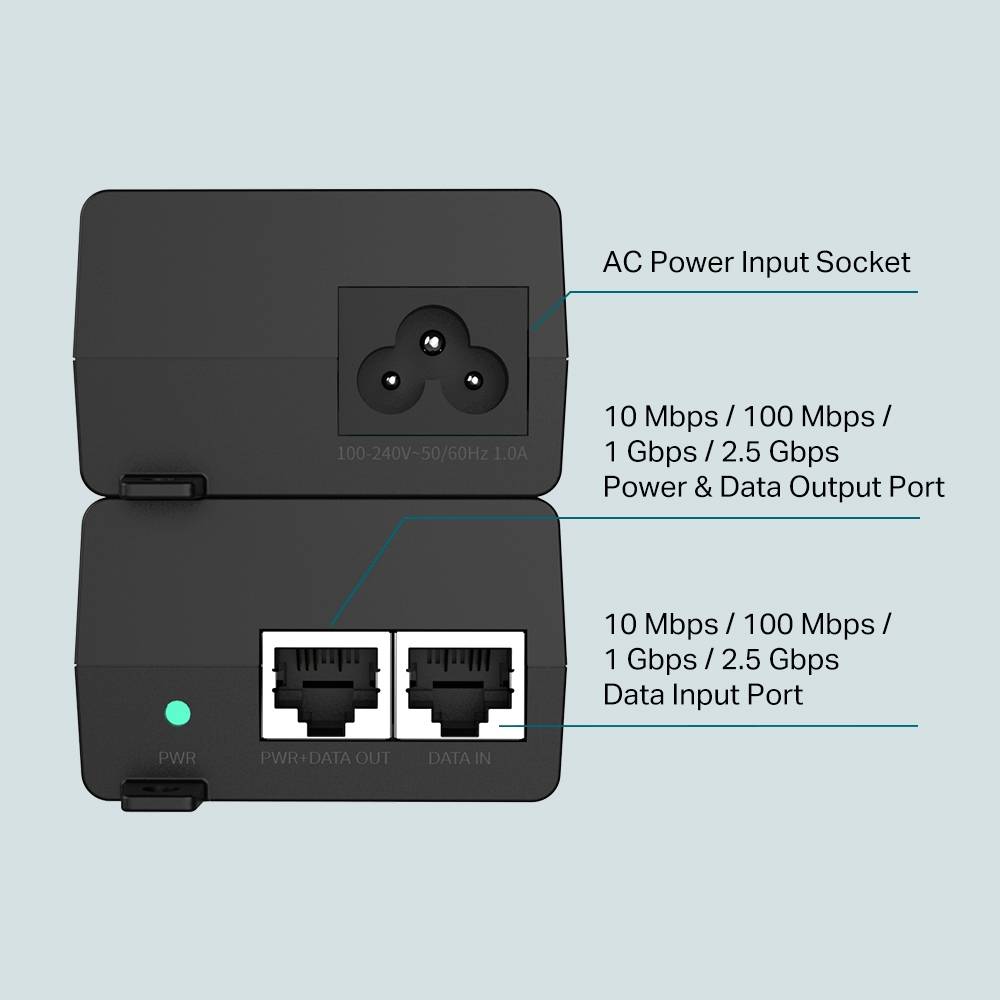 TP-Link Omada POE Adapter POE260S Injektor Multimedia-Technik Netzwerkkarten-1
