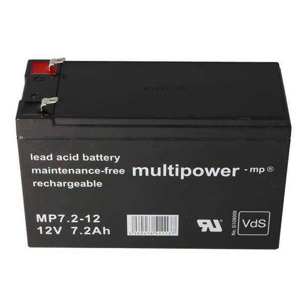 Akku passend für Alarmanlage Abus Terxon SX AZ4000 7.2-12 PB 12 Volt 7,2Ah VDS Zulassung