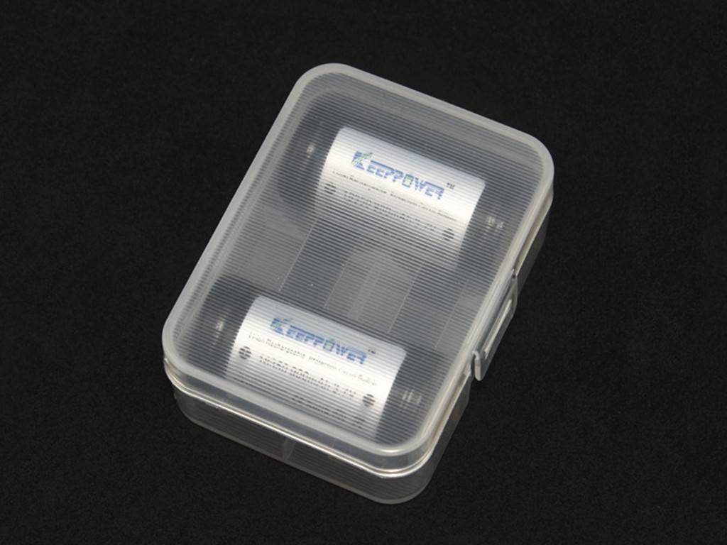 Plastikbox Keeppower D2 für 2x 18500 oder 2x 18350 transparent, Abmessungen beachten-2