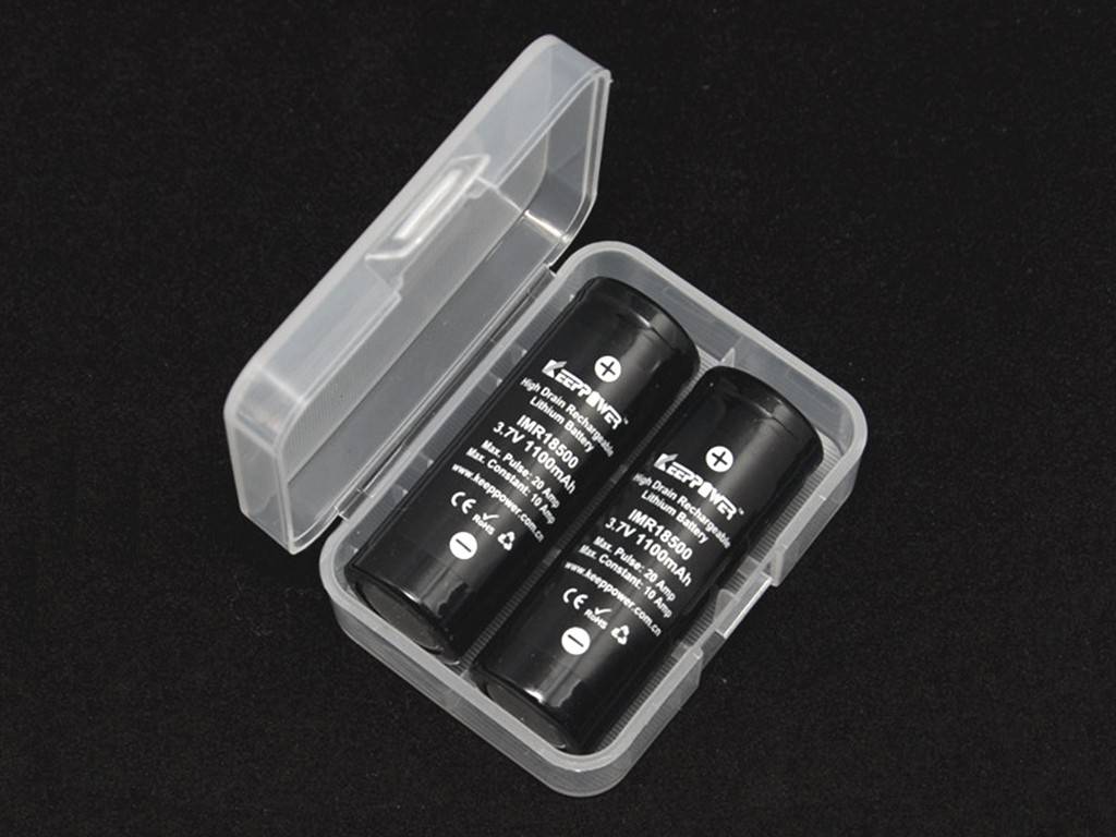 Plastikbox Keeppower D2 für 2x 18500 oder 2x 18350 transparent, Abmessungen beachten-3