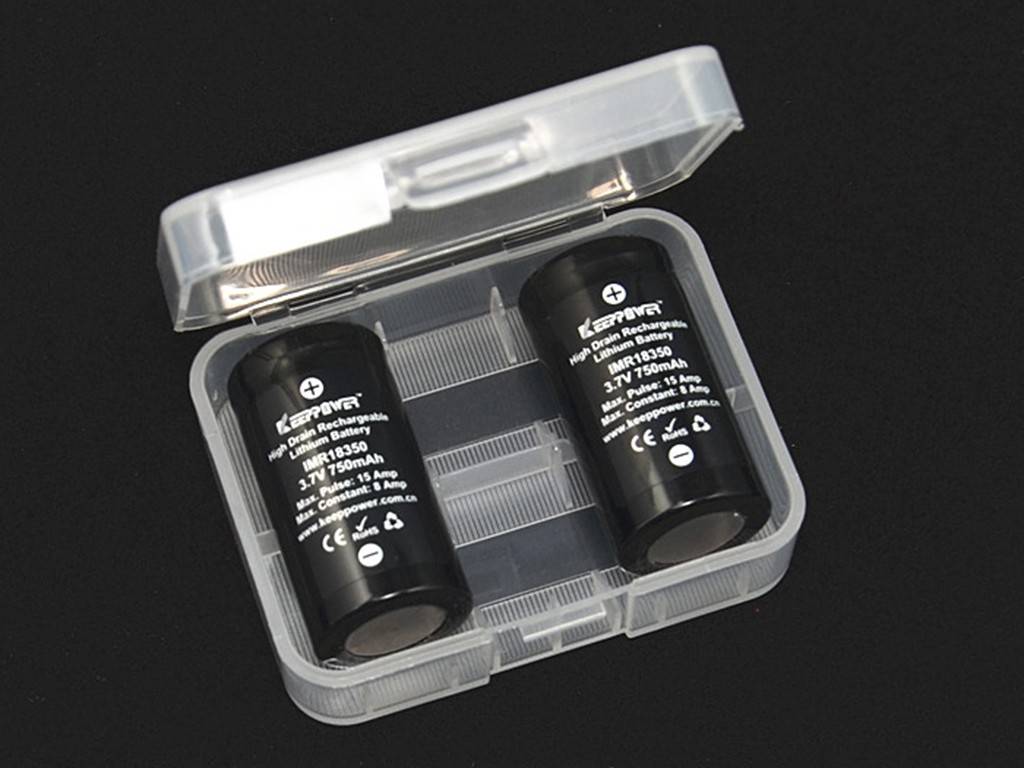 Plastikbox Keeppower D2 für 2x 18500 oder 2x 18350 transparent, Abmessungen beachten-4