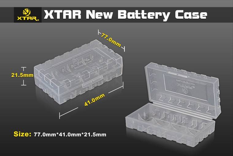 Xtar Box NEW für 2x 18650, 4x18350, 4x 16340 mit Xtar Logo-0