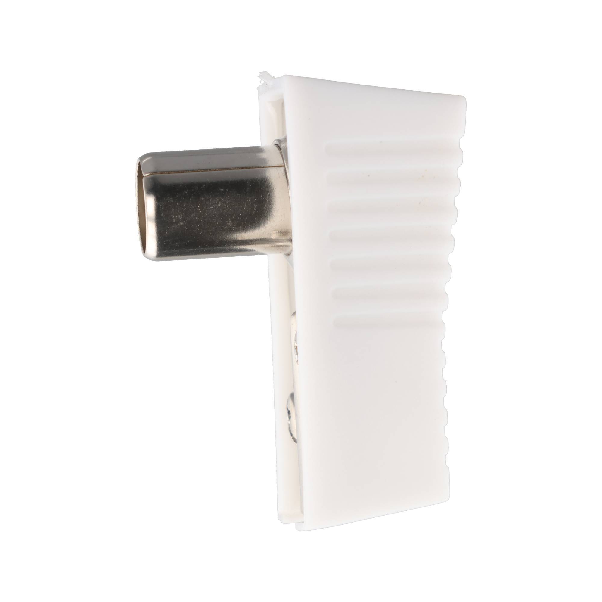 Goobay Koax-Winkelstecker mit Schraubbefestigung Kunststoff-0