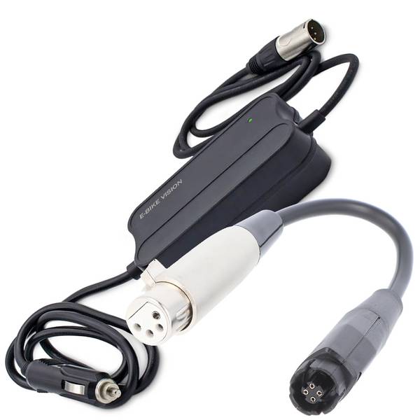 12V KFZ-Ladegerät nur für e-bike-Vision Akkus für Yamaha PW-X und PW series, SE, TE Akku 36V, Ladeschluss-Spannung 42V
