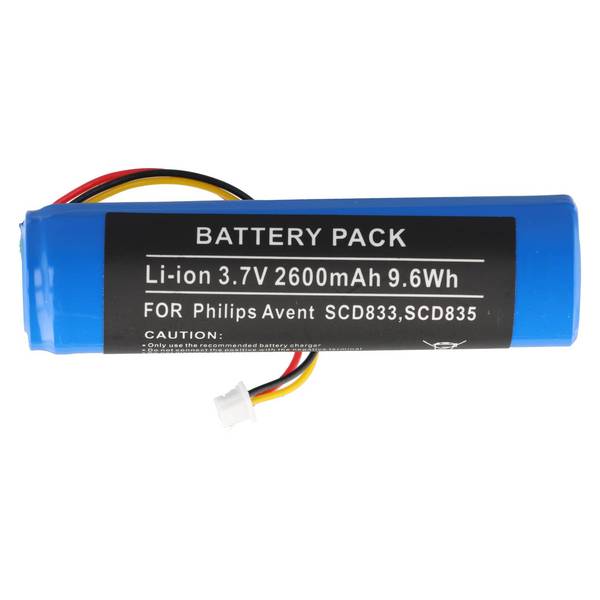 Akku passend für Philips Avent SCD833, SCD835, Li-ion, 3,7V, 2600mAh, 9,6Wh