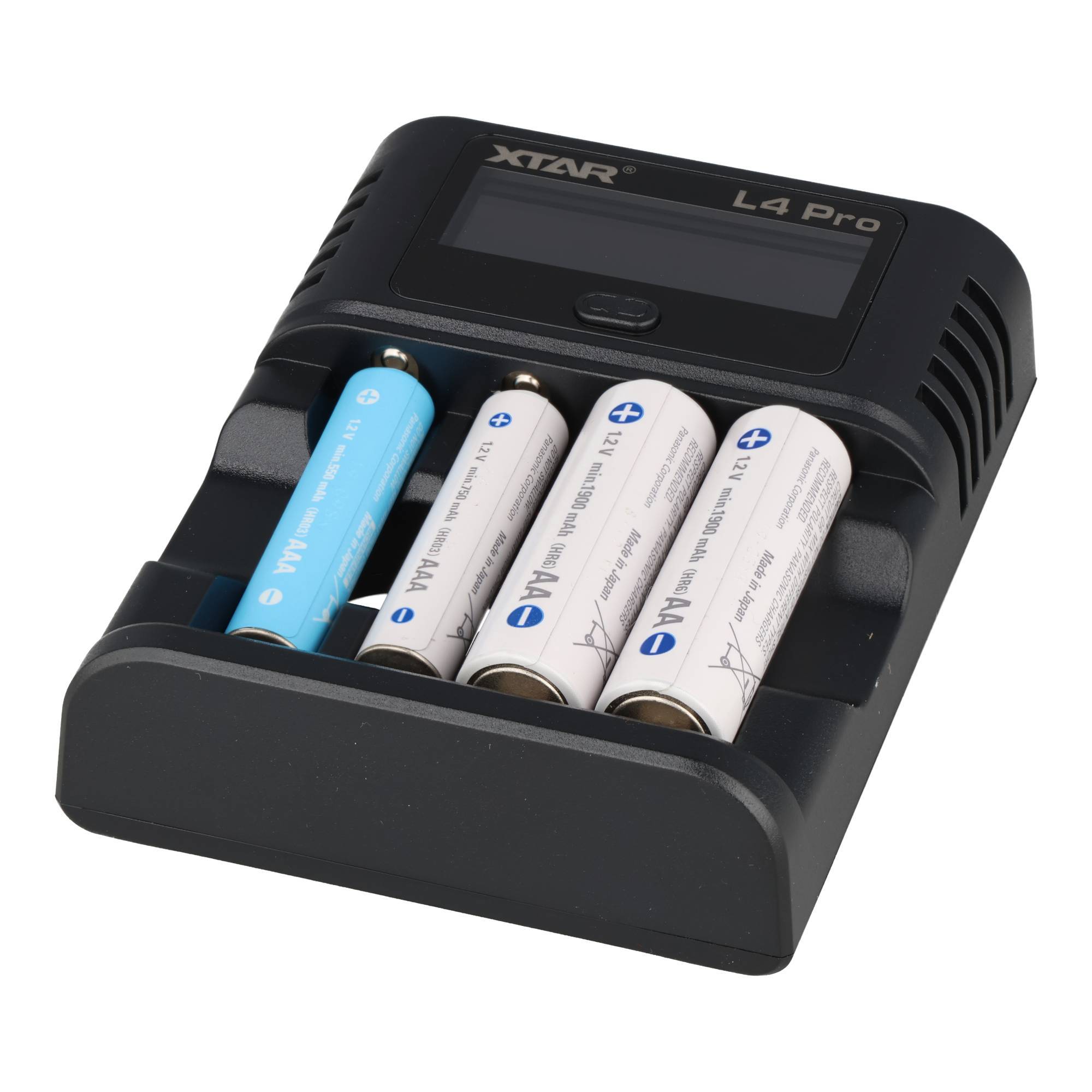 XTAR L4 Pro Akku Ladegerät – für Li-Ion 1,5V & NiMH/NiCd 1,2V AA/AAA Akkus, lädt Ihre Akkus präzise & sicher!-4