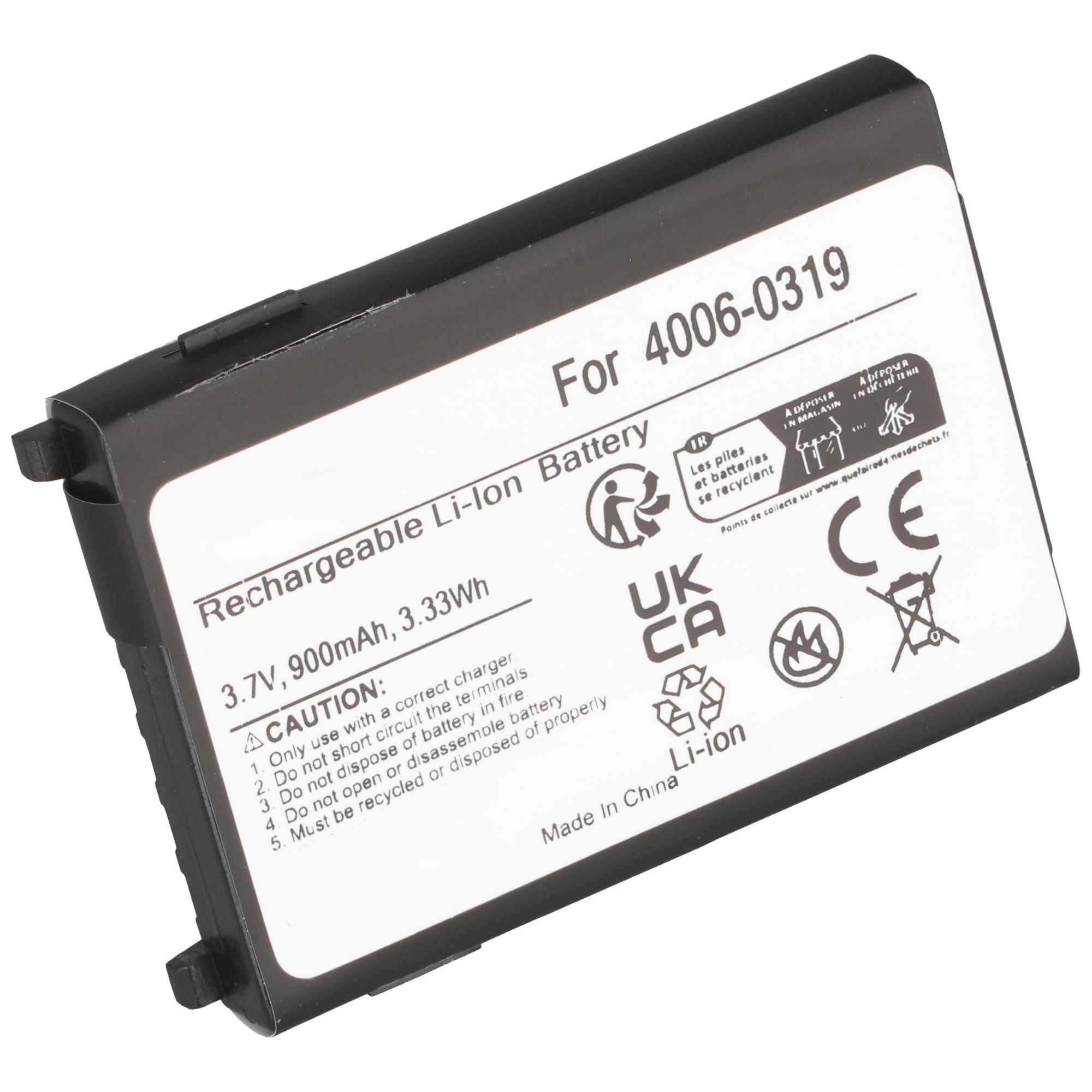 Akku für Barcodescanner PSC Falcon PT40, Datalogic 95A201004 u.a. 900mAh 3,7V Li-ion-0