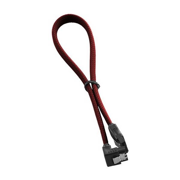 CableMod ModMesh Right Angle SATA 3 Cable 30cm - blutrot Kabel & Adapter