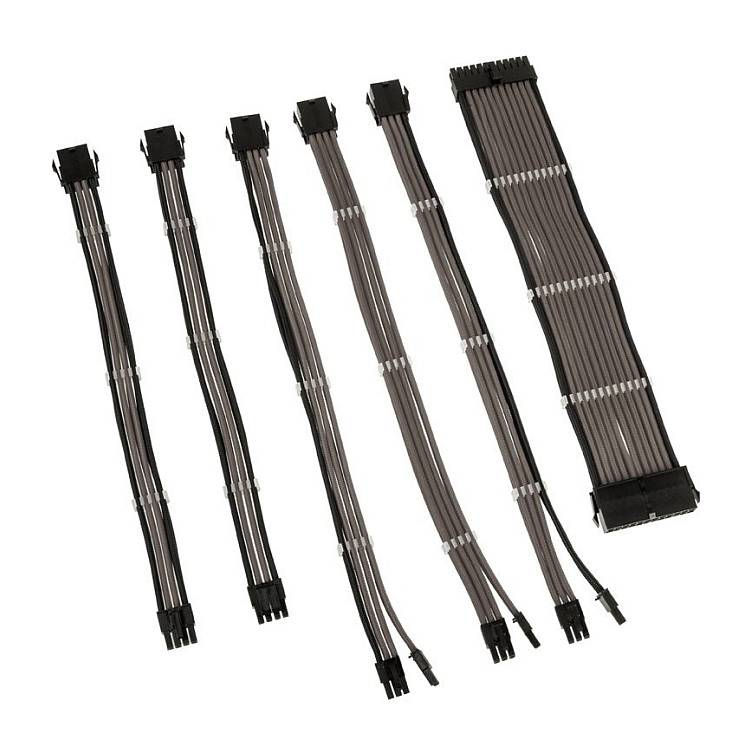 Kolink Core Adept Braided Cable Extension Kit - Gunmetal Kabel & Adapter-0
