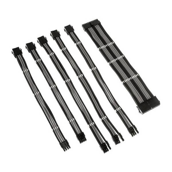 Kolink Core Adept Braided Cable Extension Kit - Black/Grey Kabel & Adapter