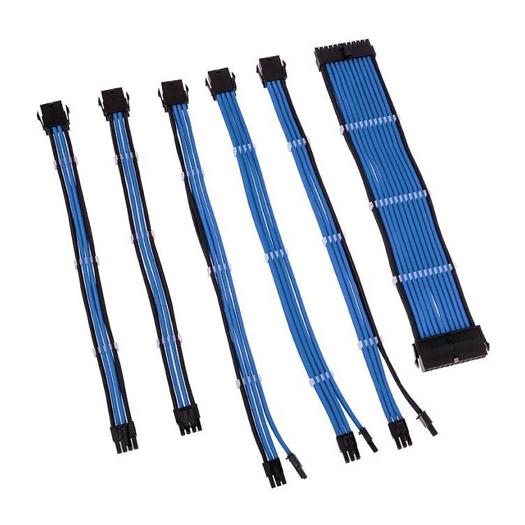 Kolink Core Adept Braided Cable Extension Kit - Blue Kabel & Adapter-0