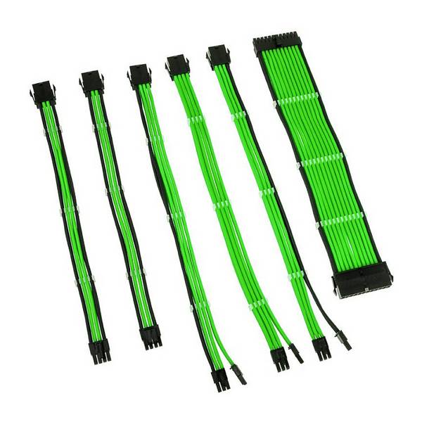 Kolink Core Adept Braided Cable Extension Kit - Green Kabel & Adapter