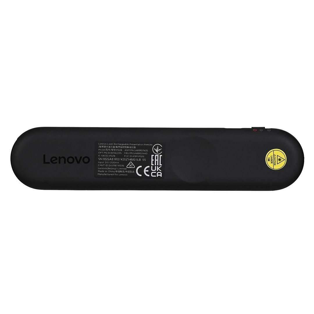 Lenovo Präsentations-Fernsteuerung HF Schwarz für IdeaPad Slim 5 15 ThinkPad X1 Carbon Gen 12 X12 Detachable 2 Yoga 7 14-1