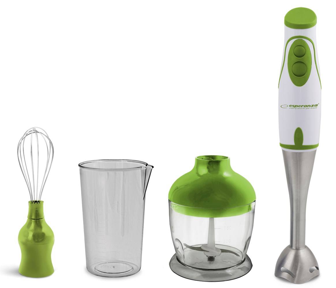 Esperanza EKM003G, Pürierstab, 0,75 l, 450 W, Grün, Weiß-1