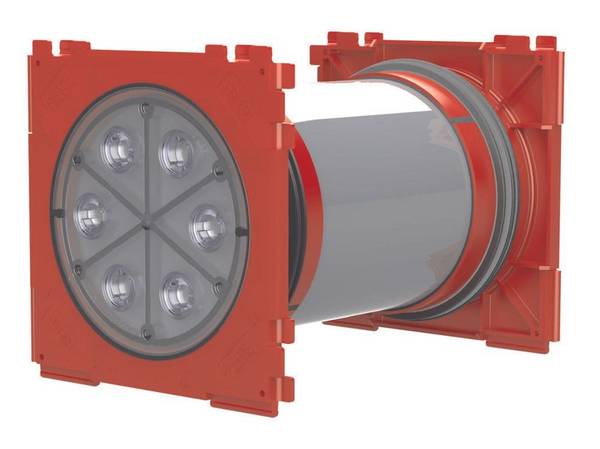 Hauff HSI150 1x1 K2/400 Doppel-Dichtpackung zum Einbetonieren