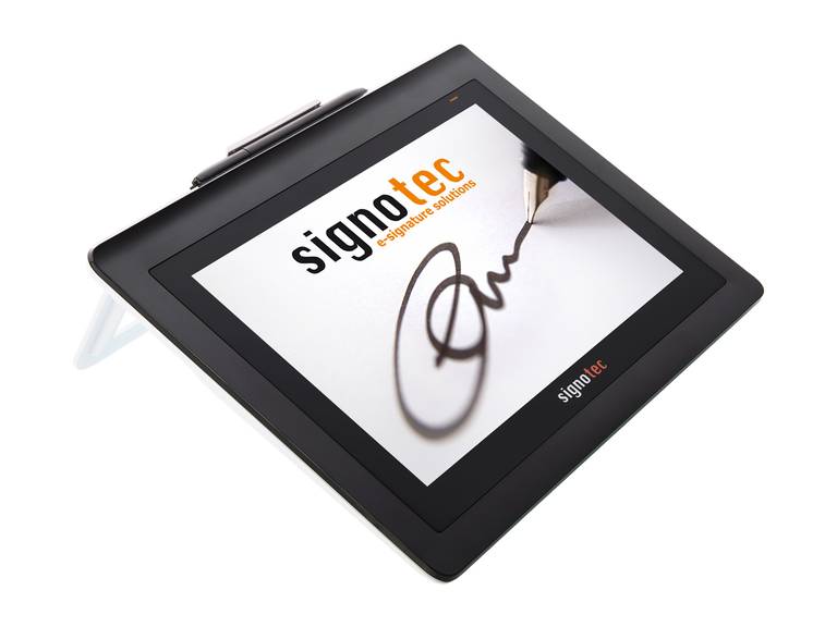 signotec Delta Unterschriftenpad mit 10,1" Vollfarben LCD und PoE Option-1