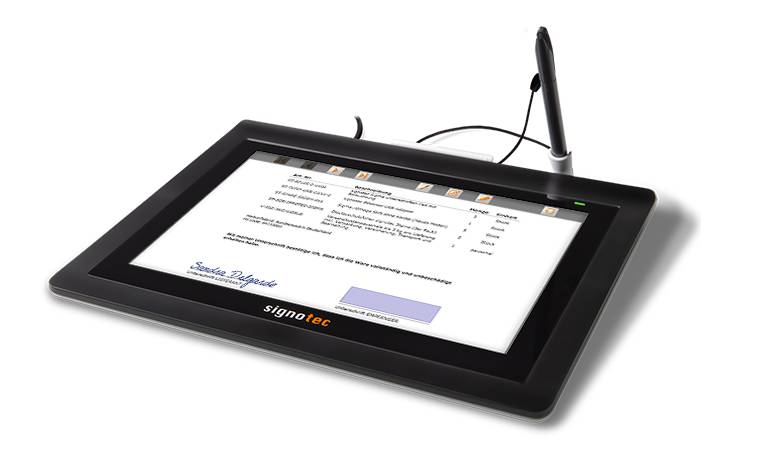 signotec Delta Unterschriftenpad mit 10,1" Vollfarben LCD und PoE Option-2