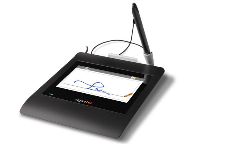 signotec Gamma Unterschriftenpad mit Vollfarben LCD-1