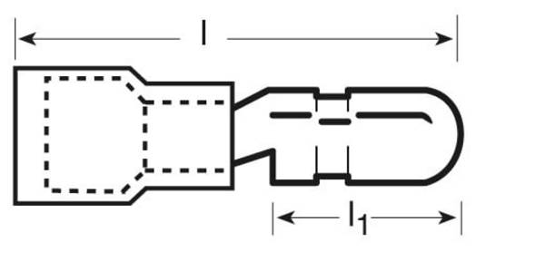 VOSS 700827 Rundstecker 0,5 - 1,5 Stecker 4mm rot