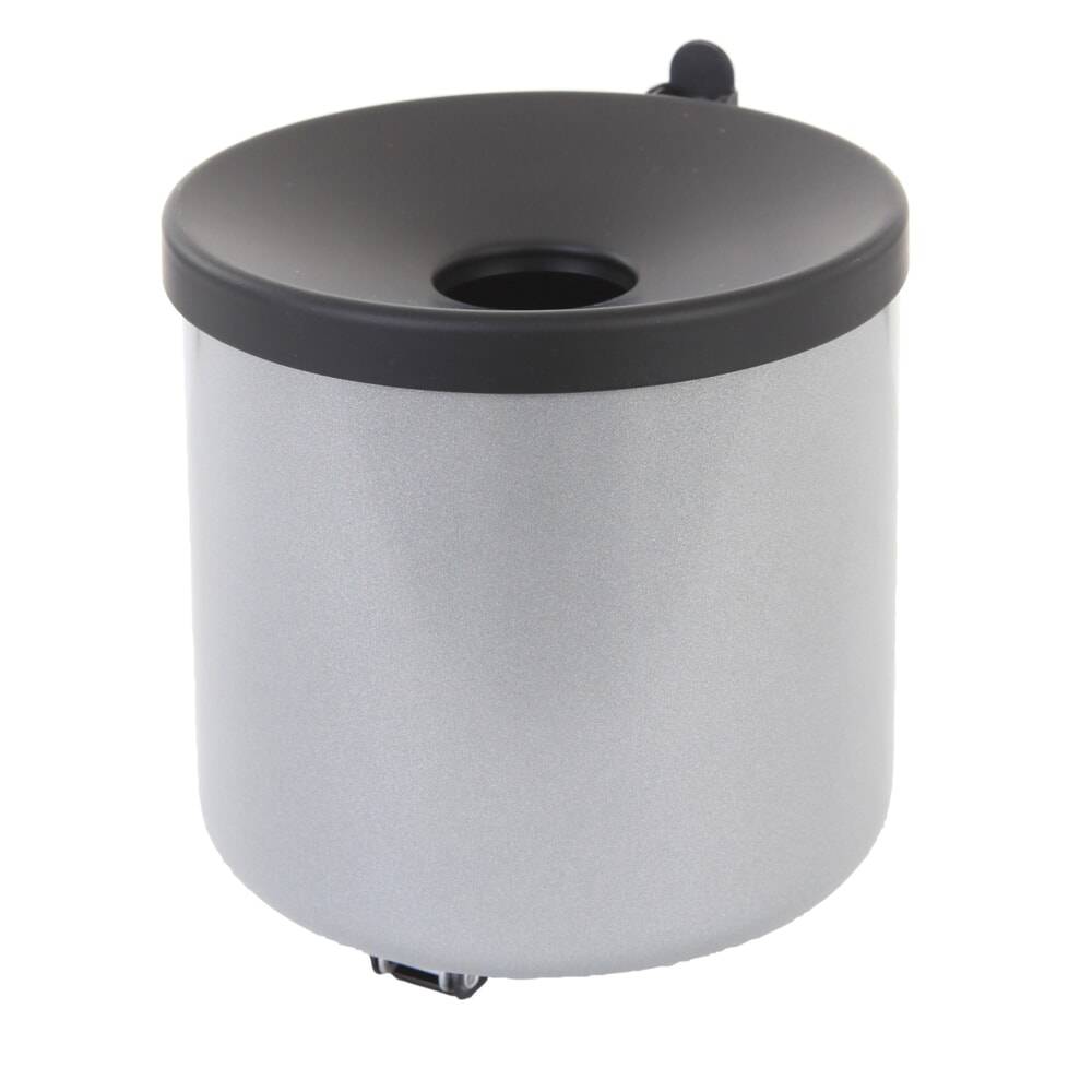 Wandaschenbecher, selbstlöschend, Stahl, aluminiumgrau, schwarz-0