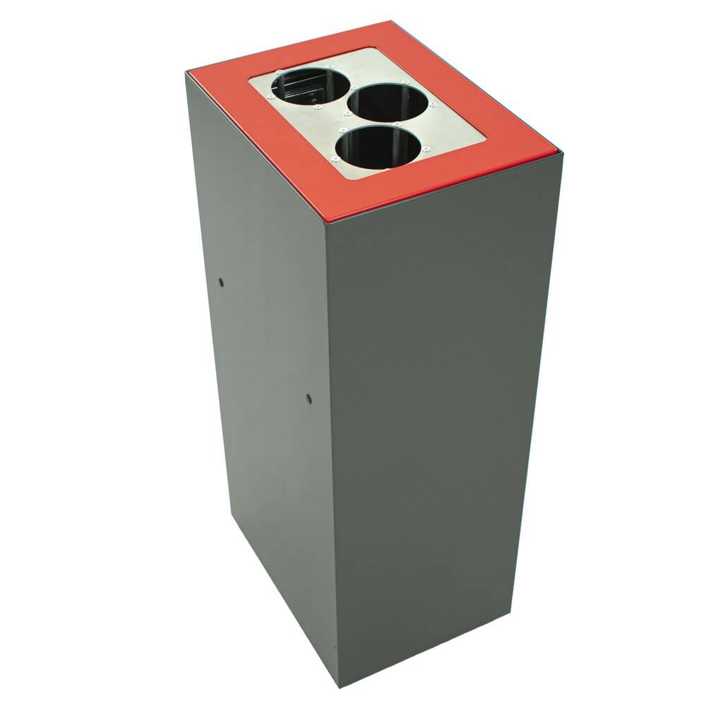 Modulare Abfalltrennanlage, 60 Liter, dunkelgrau-3