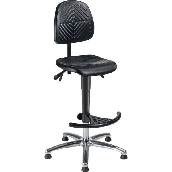meychair Arbeitsdrehstuhl High-Level, Sitzhöhe 580-830 mm, Stahlbasis