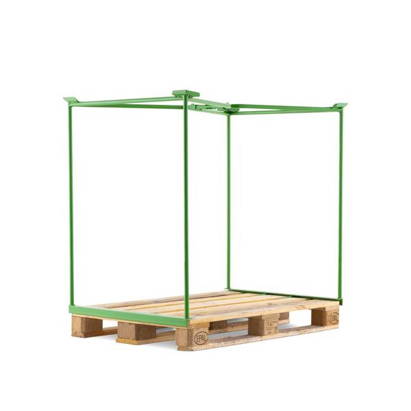 BASIC Gitteraufsatzrahmen offen, HxBxT 1.000 x 1.200 x 800 mm, maigrün
