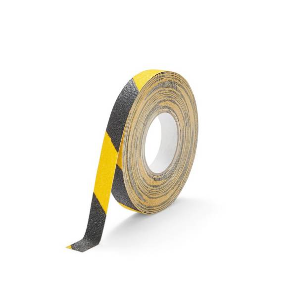 DURABLE Antirutschband DURALINE® GRIP+, Breite 25 mm, gelb/schwarz, 5
