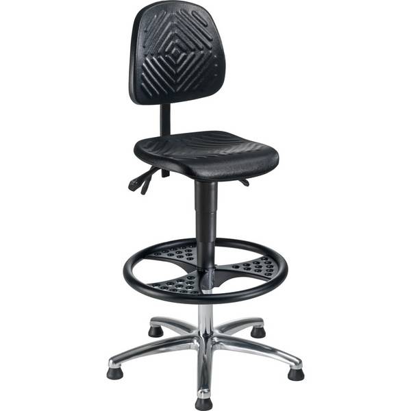 meychair Arbeitsdrehstuhl High-Level, Sitzhöhe 580-830 mm, Stahlbasis