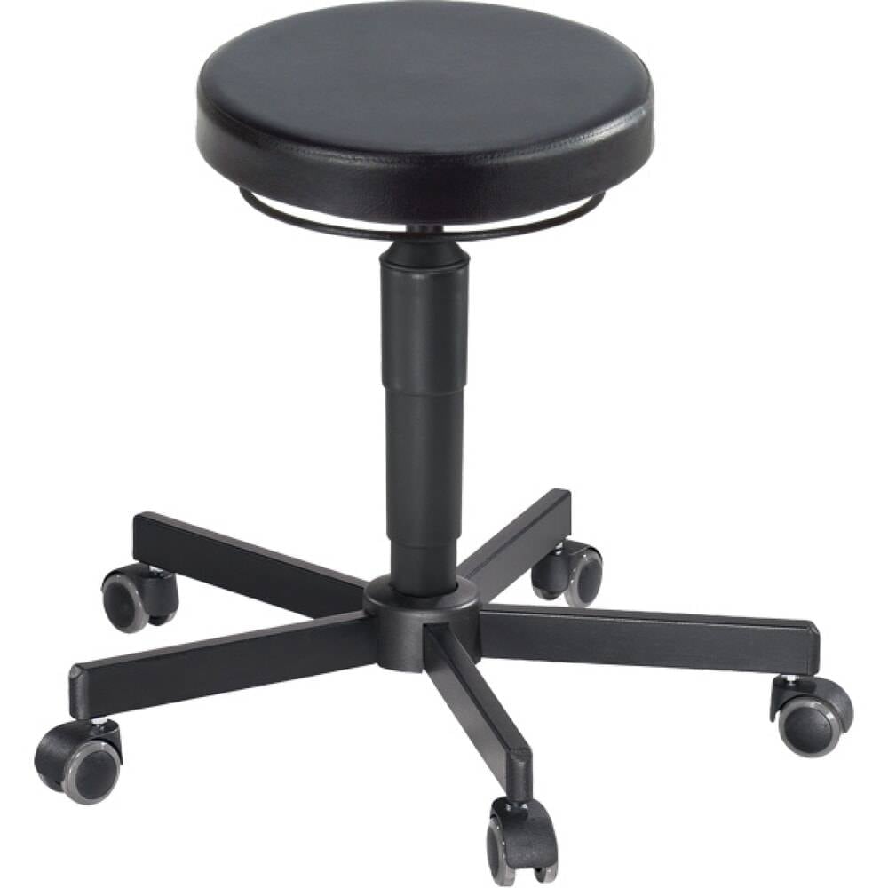 Drehhocker m.Rl.PU-Schaum schwarz Sitz-H.410-540mm Hocker MEY-0