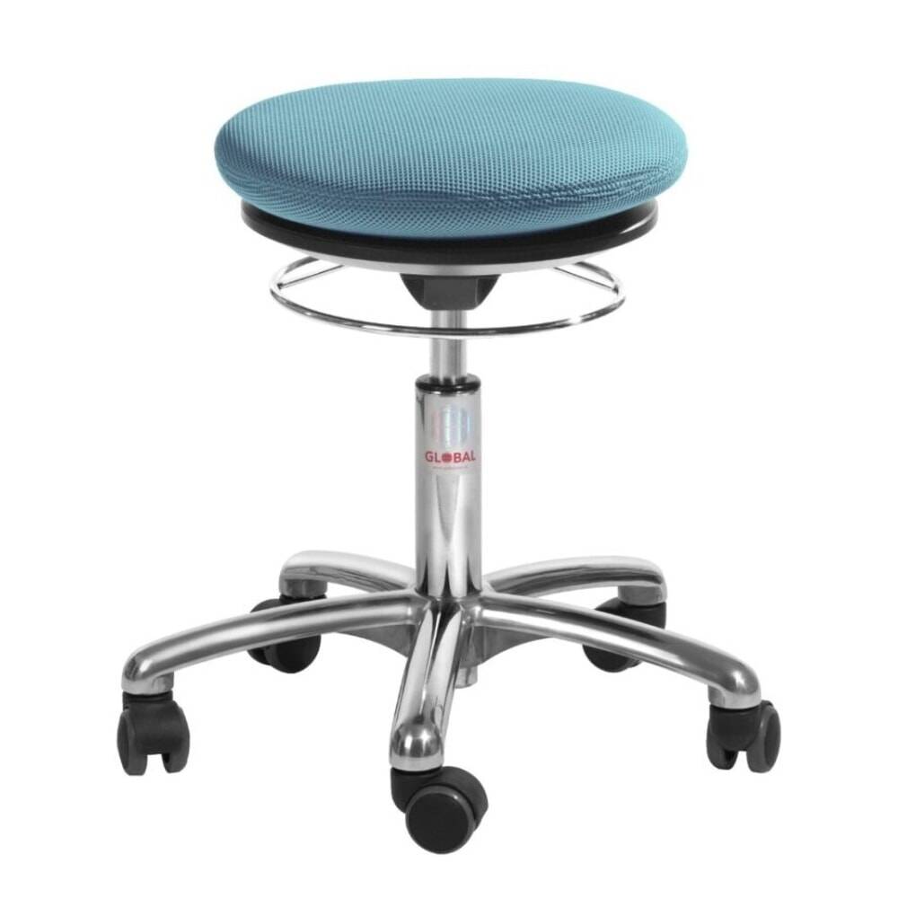 Global Stole A/S Hocker Pilates, 3D-Stoff, Sitzhöhe 430-560 mm, hellbl-0