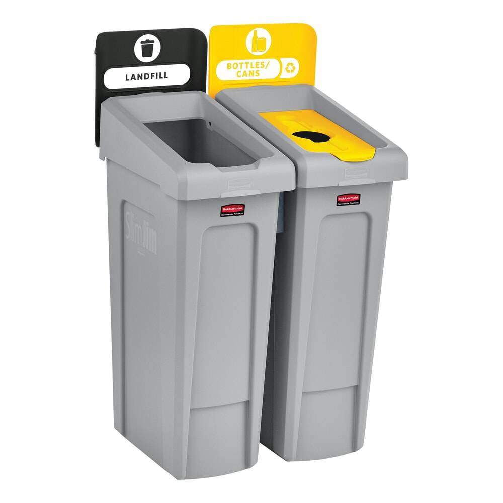 Rubbermaid® Slim Jim Recycling-Station Starter-Set-2