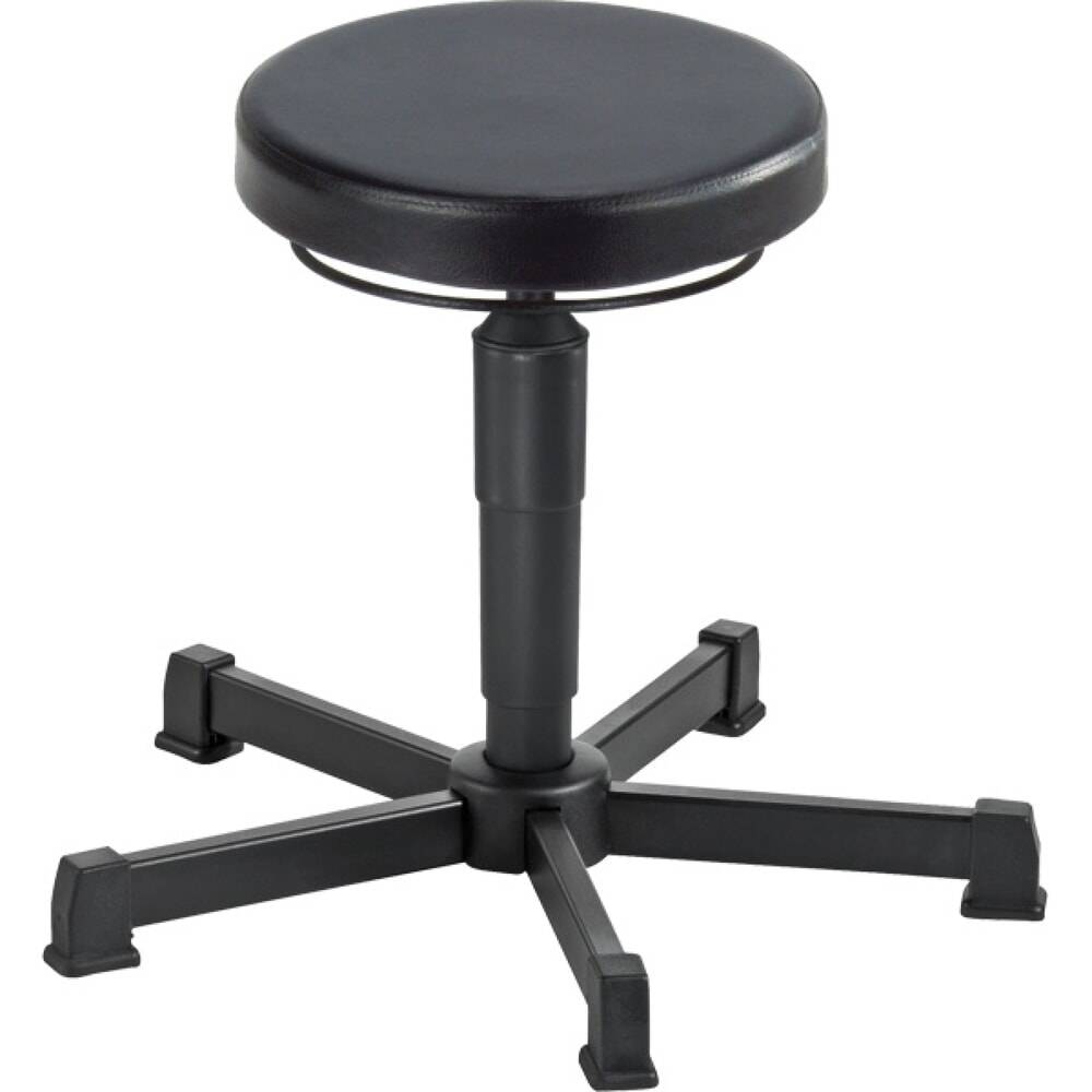 Drehhocker m.Gleiter PU-Schaum schwarz Sitz-H.360-490mm Hocker MEY-0