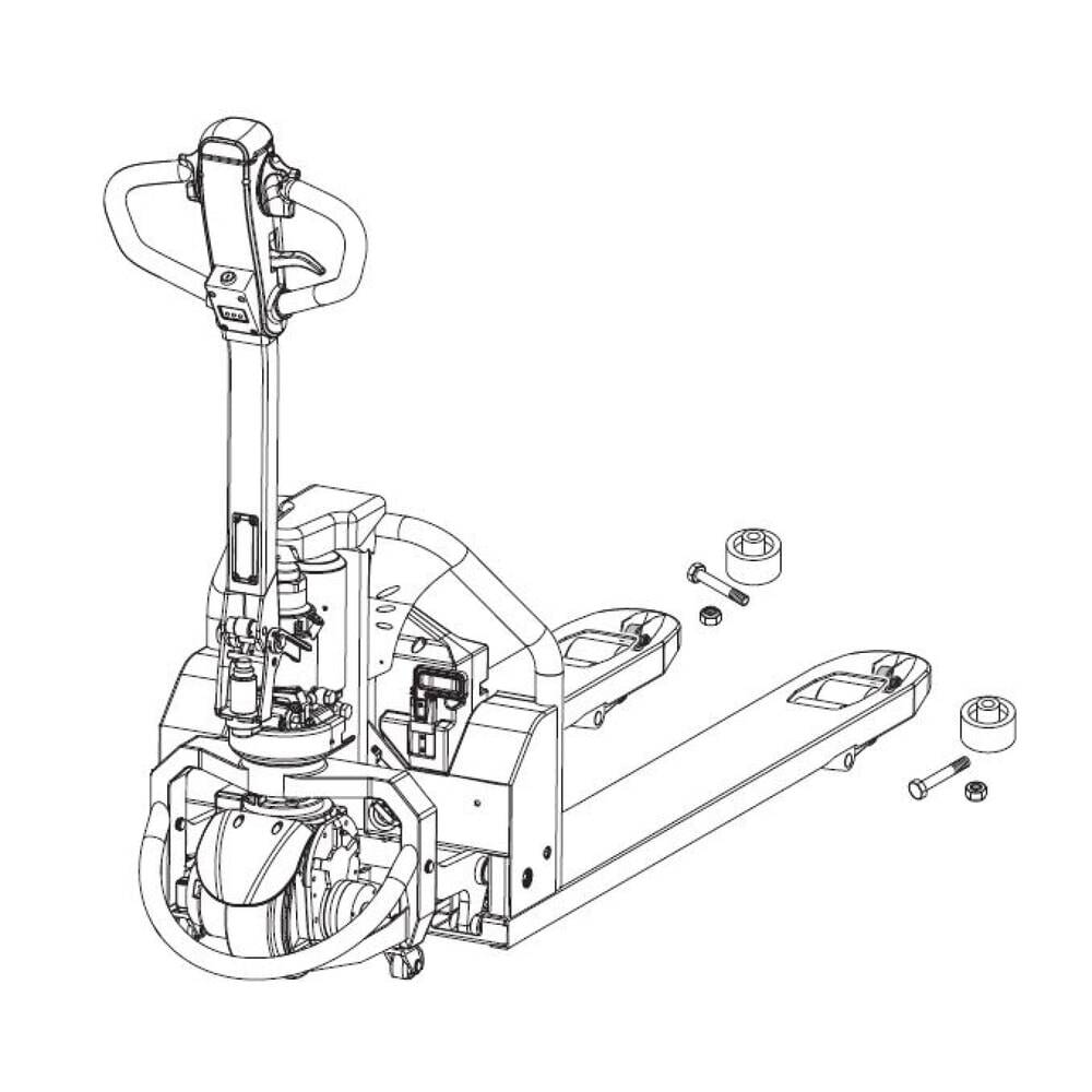 Self-Service-Kit für Elektro-Hubwagen Ameise® PTE 1.3 - Einfahrrollenw-2