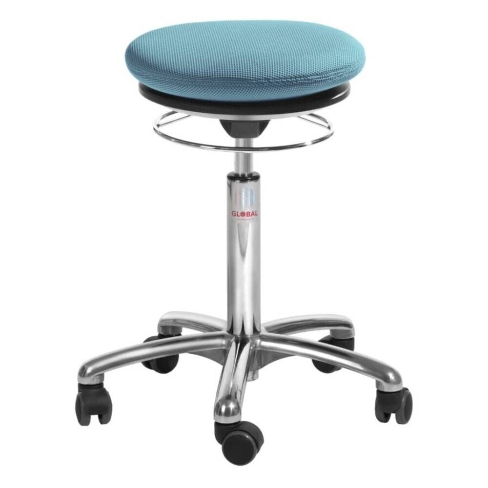 Global Stole A/S Hocker Pilates, 3D-Stoff, Sitzhöhe 520-710 mm, hellbl-0